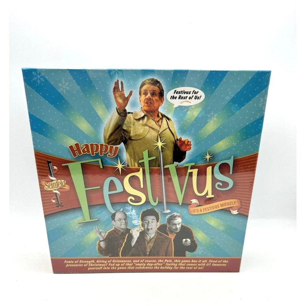 Seinfeld Happy Festivus Board Game Funny Family Party Christmas Game NEW SEALED